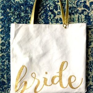 bride and mrs tote bag